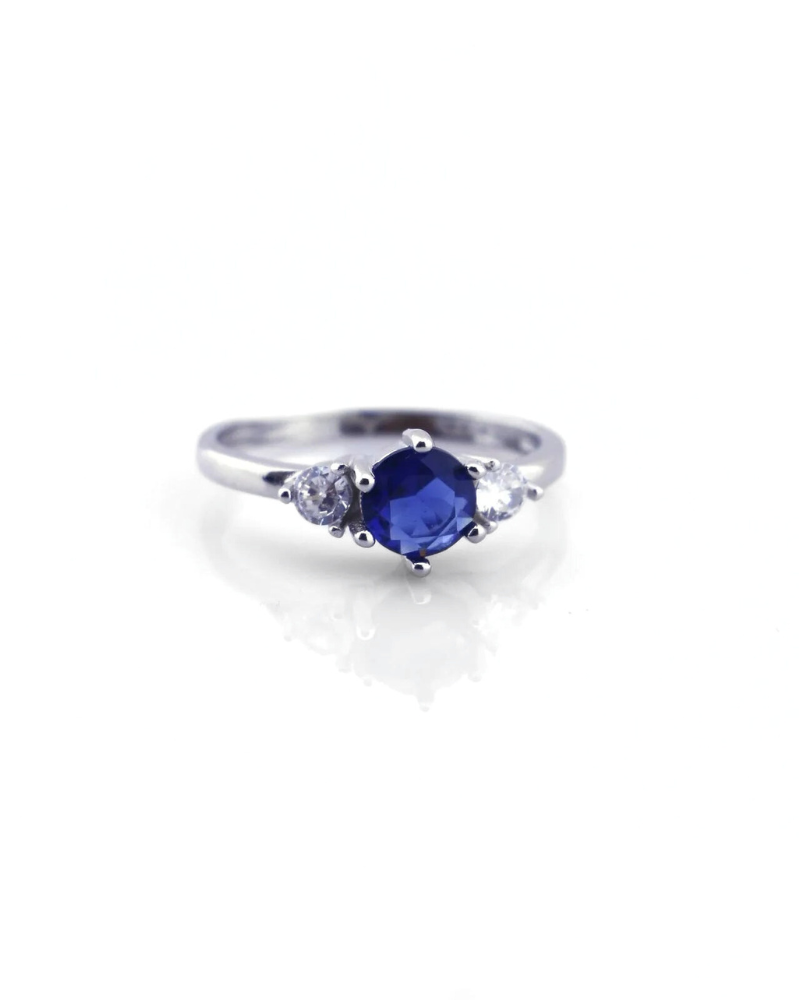 Celestial Blue Silver Ring