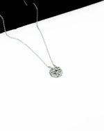 Silver Clover Heart Magnet Necklace