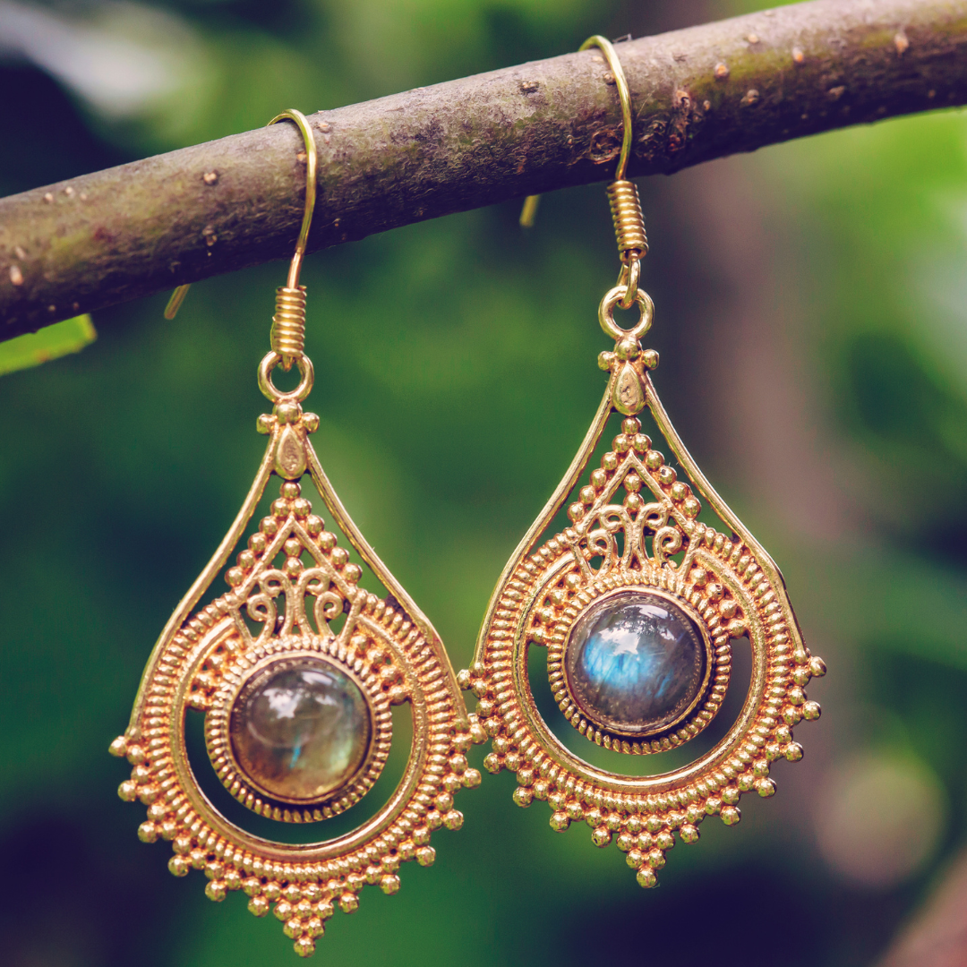 Elegant Rose Gold Diamond Drop Earrings